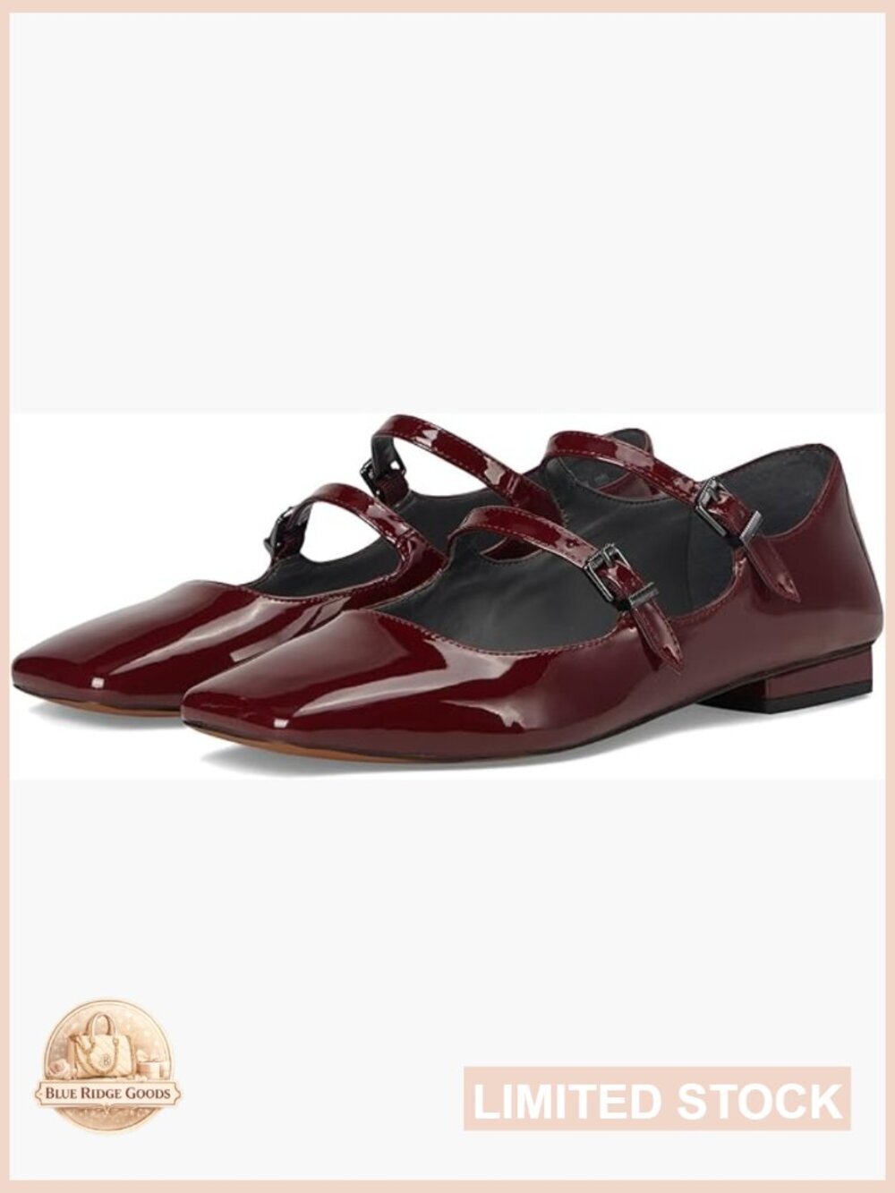 Franco Sarto Mary Jane Shoes - Square Toe Flats